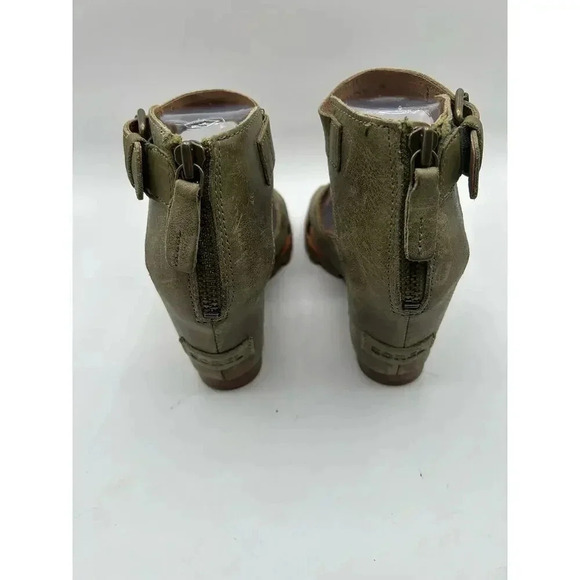 Sorel Women's Joanie II Ankle Strap sandal wedge platform  olive green size 7 - Picture 10 of 12